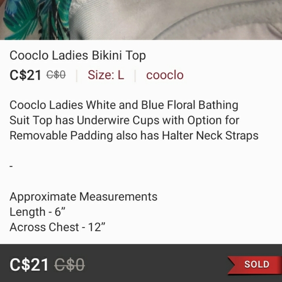 Cooclo Ladies Bikini Top - Picture 4 of 4